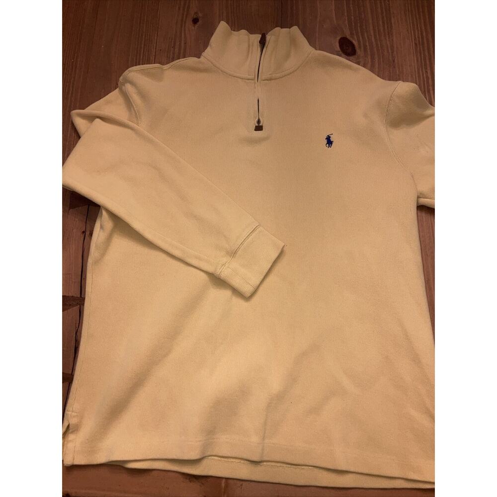 Polo Ralph Lauren Sweater Mens M 1/4 Zip Pullover Preppy Classic Work Casual